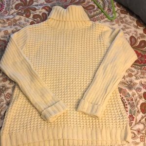 Cream turtle neck sweater